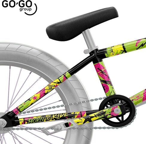 غلاف حماية دراجة GO-GO.Group BMX، شارات الفينيل، ملصق حماية غطاء الإطار (Born to Ride) in Saudi Arabia