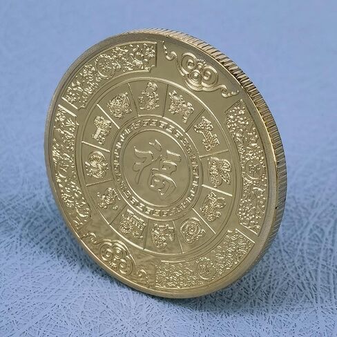 ثلاثة آلهة الحظ والازدهار وطول العمر عملة محظوظة لخدش تذاكر اليانصيب in Kuwait