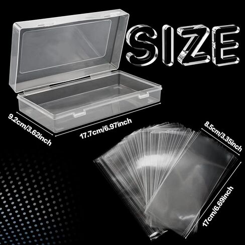 200 Pcs Dollar Bill Holder with Storage Case Plastic Paper Money Holders Currency Sleeves Bill Clear Holders for Regular Bills Protector Case Supplies, 6-1/2'' x 3-1/2 '' in Kuwait