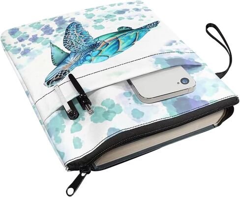Suobstales Add Your Name or Photo on Books Sleeve with Zipper Customization Book Cover Protector Sleeve for Paperback Hardcover Book Nerd Gift for Girls Teens Kids in Saudi Arabia