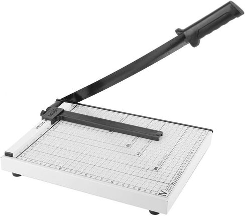قطاعة ورق، مقصلة معدنية بيضاء A4/B5/A5/B6/B7 أداة تشذيب قطع الورق لصور ورق القسيمة in Kuwait