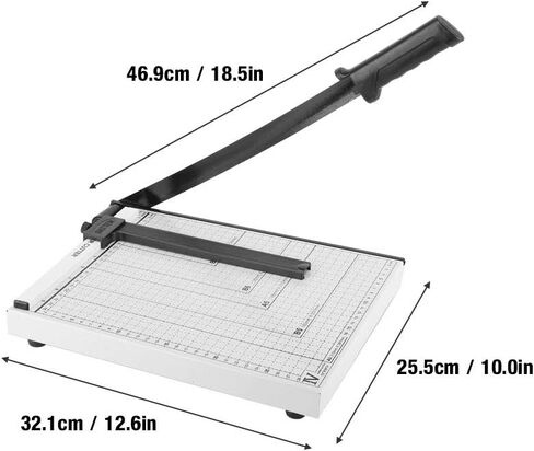 قطاعة ورق، مقصلة معدنية بيضاء A4/B5/A5/B6/B7 أداة تشذيب قطع الورق لصور ورق القسيمة in Kuwait