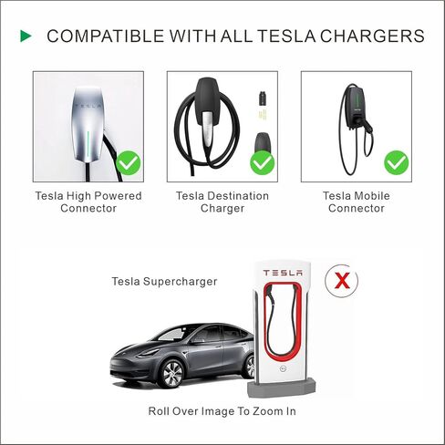 محول شحن Voila Reve Tesla إلى J1772 EVs، بحد أقصى 48 أمبير/250 فولت تيار متردد in Kuwait