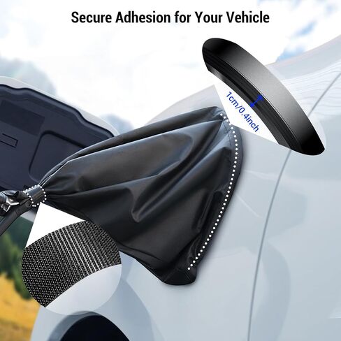 Tera Electric Vehicle (EV) Charger Cover: Electric Car Charging Port Cover Outdoor Indoor Waterproof Dustproof Winter Rain Snow All Weather Protection Magnetic Attachment for Steel Body EVs in Saudi Arabia