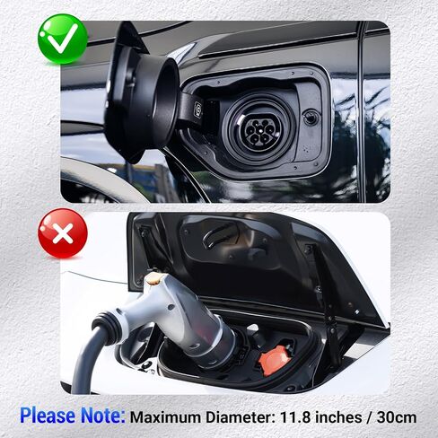 Tera Electric Vehicle (EV) Charger Cover: Electric Car Charging Port Cover Outdoor Indoor Waterproof Dustproof Winter Rain Snow All Weather Protection Magnetic Attachment for Steel Body EVs in Saudi Arabia