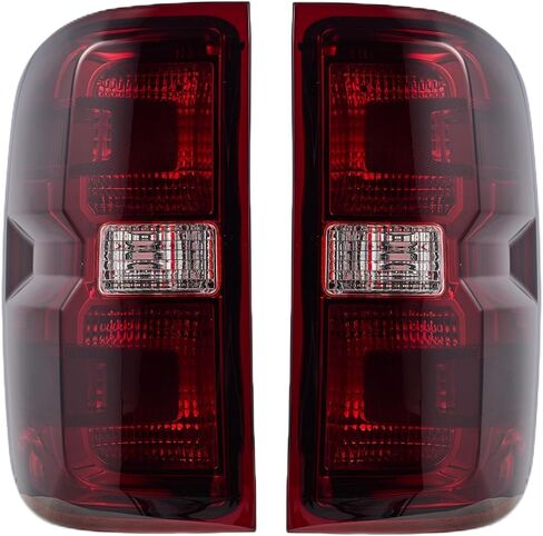 Tail Lights Rear Lamp Brake lights Compatible with Chevy Chevrolet Silverado 1500 2500 3500 2014-2019, GMC Sierra 2500 3500 2015-2019,Without Wiring Kit and Bulbs, (Right-Passenger side) in Kuwait