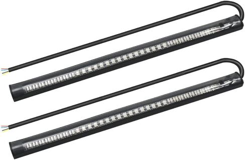 دراجة نارية LED بدوره إشارة الذيل الفرامل المتكاملة ضوء لوحة ترخيص ضوء بار 8 "شريط ضوء مرن وامض لدراجة نارية لوحة ترخيص السرج الخلفي in Kuwait