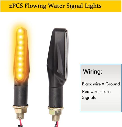 مصباح LED للفرامل الخلفية للدراجة النارية من DREAMIZER مع مؤشر إشارة الانعطاف لـ YZ80 YZ85 YZ125 YZ450f XT125 250 - عدسة حمراء مع ضوء إشارة الانعطاف 12LED in Saudi Arabia