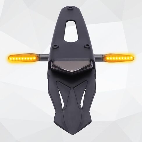مصباح LED للفرامل الخلفية للدراجة النارية من DREAMIZER مع مؤشر إشارة الانعطاف لـ YZ80 YZ85 YZ125 YZ450f XT125 250 - عدسة حمراء مع ضوء إشارة الانعطاف 12LED in Saudi Arabia
