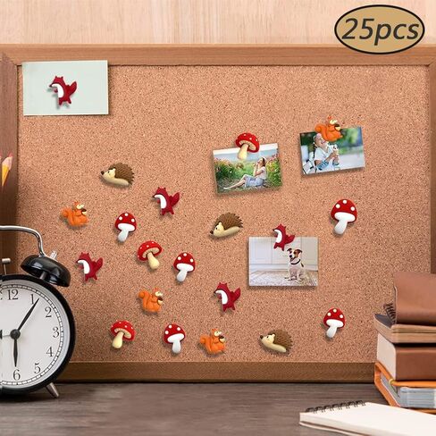 25 pcs Creative Push Pins Whiteboard Cork Board Paper Bulletin Board Photo Wall Map Note Memo Small Drawing Pin Office Decoration Accessories in Saudi Arabia