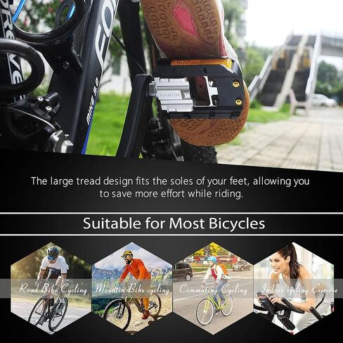 KABON Folding Bike Pedals, Bicycle Foldable Pedals with Aluminum, Universal 9/16 inch Non-Slip Cycling Pedals for Folding Bike, BMX Bike, Road Bike, Mountain Bike MTB in Saudi Arabia