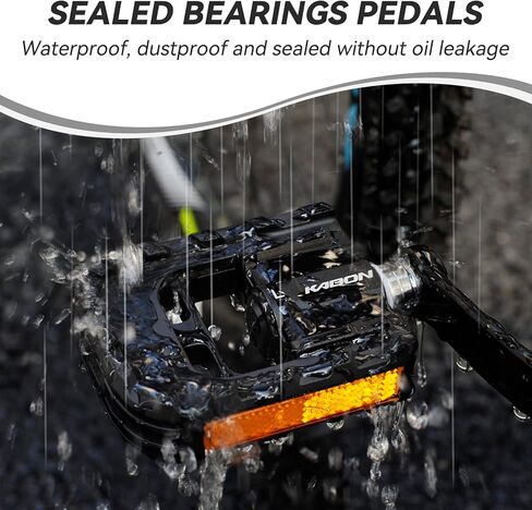 KABON Folding Bike Pedals, Bicycle Foldable Pedals with Aluminum, Universal 9/16 inch Non-Slip Cycling Pedals for Folding Bike, BMX Bike, Road Bike, Mountain Bike MTB in Saudi Arabia
