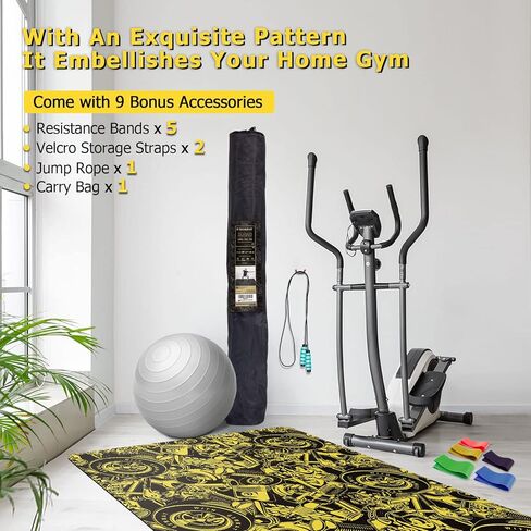 سجادة تمرين مطاطية كبيرة جدًا من GXMMAT مقاس 6 × 4 × 5 مم، سجادات تمرين فائقة المتانة لأرضيات صالة الألعاب الرياضية المنزلية، سجادة تمارين القلب غير قابلة للانزلاق صديقة للأحذية لفنون القتال المختلطة، بليو، والقفز، واللياقة البدنية لجميع الأغراض in Kuwait