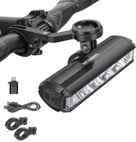 Super Bright Bike Light - Bike Lights for Night Riding with Bicycle Computer Bracket and Gopro Mount, 6000 Lumen Rechargeable Bike Headlight 10000mAh Battery, Support Reverse Charging in Kuwait