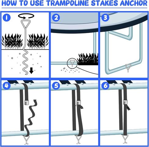 14 Pcs Trampoline Accessory Set 49.2 FT LED Trampoline Lights Trampoline Ladder Trampoline Sprinkler Trampoline Stakes Spring Pull Tool Trampoline Kit with Storage Bag for Kid Toddler Indoor Outdoor in Saudi Arabia