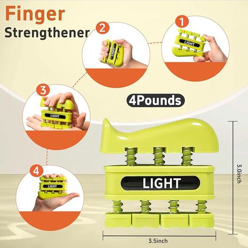 Grip Strength Trainer, Finger Strength Trainer for Grip Strength Training for Fingers, Wrists, and Hands for Home, Office, Gym, Climbing, Athletes, Musicians, and Therapy in Saudi Arabia