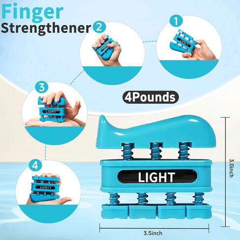 Grip Strength Trainer, Finger Strength Trainer for Grip Strength Training for Fingers, Wrists, and Hands for Home, Office, Gym, Climbing, Athletes, Musicians, and Therapy in Saudi Arabia