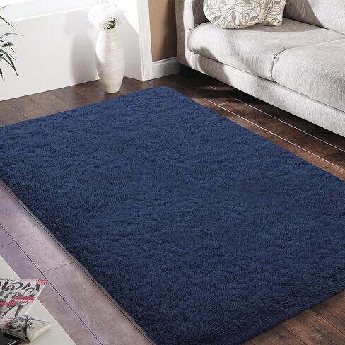 سجاد منطقة مستديرة سهل الاستخدام مقاس 4 × 4 أقدام لغرفة المعيشة، سجاد أشعث للأرضية غير قابل للانزلاق لغرفة النوم، سجاد ناعم منفوش وغامض، سجادة داخلية للأطفال الأولاد والبنات وغرفة الحضانة، رمادي in Kuwait