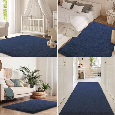 سجاد منطقة مستديرة سهل الاستخدام مقاس 4 × 4 أقدام لغرفة المعيشة، سجاد أشعث للأرضية غير قابل للانزلاق لغرفة النوم، سجاد ناعم منفوش وغامض، سجادة داخلية للأطفال الأولاد والبنات وغرفة الحضانة، رمادي in Kuwait