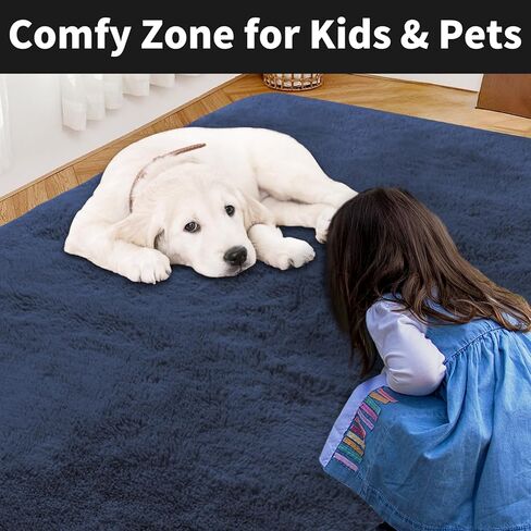 سجاد منطقة مستديرة سهل الاستخدام مقاس 4 × 4 أقدام لغرفة المعيشة، سجاد أشعث للأرضية غير قابل للانزلاق لغرفة النوم، سجاد ناعم منفوش وغامض، سجادة داخلية للأطفال الأولاد والبنات وغرفة الحضانة، رمادي in Kuwait