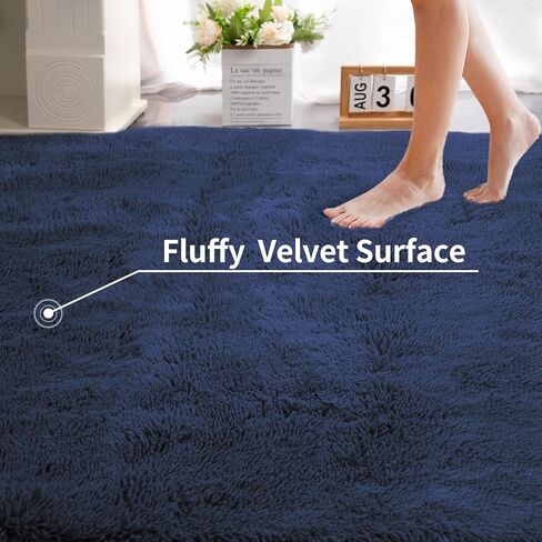 سجاد منطقة مستديرة سهل الاستخدام مقاس 4 × 4 أقدام لغرفة المعيشة، سجاد أشعث للأرضية غير قابل للانزلاق لغرفة النوم، سجاد ناعم منفوش وغامض، سجادة داخلية للأطفال الأولاد والبنات وغرفة الحضانة، رمادي in Kuwait