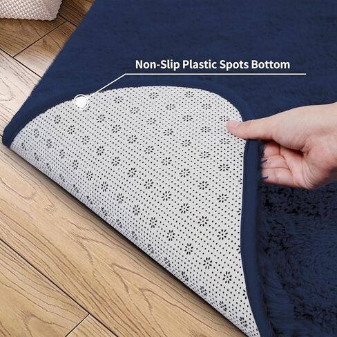 سجاد منطقة مستديرة سهل الاستخدام مقاس 4 × 4 أقدام لغرفة المعيشة، سجاد أشعث للأرضية غير قابل للانزلاق لغرفة النوم، سجاد ناعم منفوش وغامض، سجادة داخلية للأطفال الأولاد والبنات وغرفة الحضانة، رمادي in Kuwait