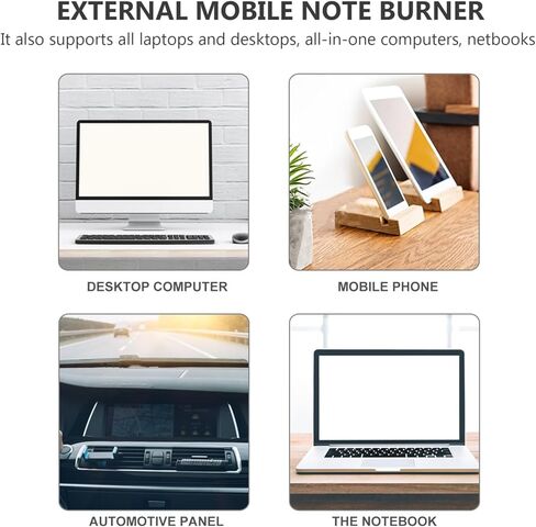 3 قطع مشغل الموقد لأجهزة الكمبيوتر المحمول الخارجية/محرك الأقراص لأجهزة الكمبيوتر المحمول من النوع c محرك الكاتب ROM محرك بلوراي الخارجي محرك إعادة كتابة مشغل الأقراص القارئ من النوع c سائق USB الكاتب CD ملاحظات ثلاثية الأبعاد بلاستيك in Kuwait