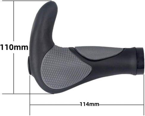 1 Pair Bike Handlebar Grips, Comfortable Ergonomic Bike Grips with Non-Slip Rubber for E-Bike, Trekking Bike, Mountain Bike and Touring Bike in Kuwait