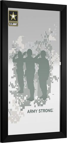 Wall Mirror - Ready-to-Hang United States Army Black Framed Rectangle Mirror - for Pub, Game Room, Garage or Home Bar in Saudi Arabia
