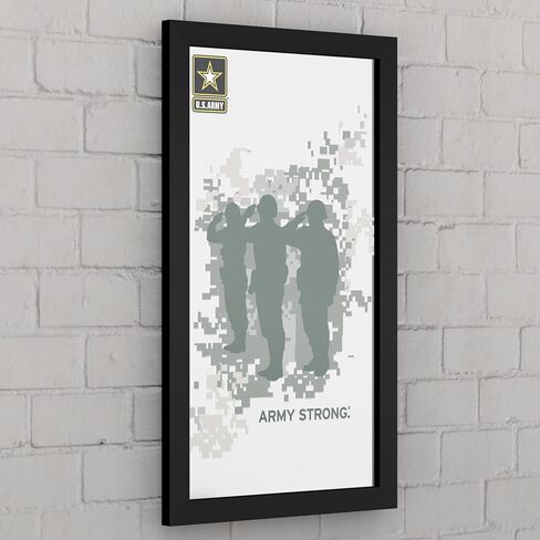Wall Mirror - Ready-to-Hang United States Army Black Framed Rectangle Mirror - for Pub, Game Room, Garage or Home Bar in Saudi Arabia