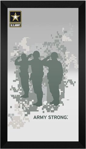 Wall Mirror - Ready-to-Hang United States Army Black Framed Rectangle Mirror - for Pub, Game Room, Garage or Home Bar in Saudi Arabia