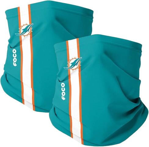 وشاح FOCO Miami Dolphins NFL مخيط على أرض الملعب - عبوة من قطعتين in Saudi Arabia