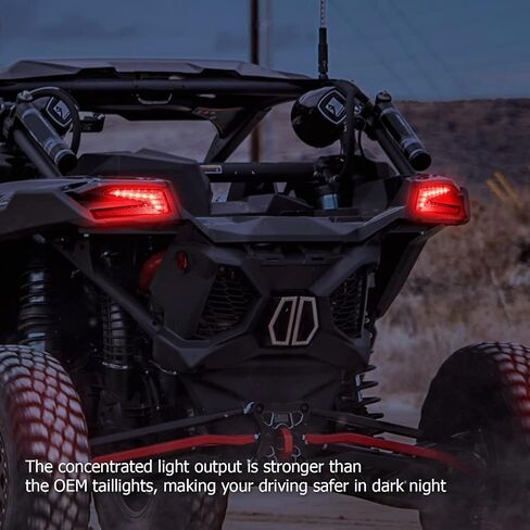 مجموعة المصابيح الخلفية من WeiSen، مصابيح خلفية للفرامل متوافقة مع 2017-2024 Can Am Maverick X3 XDS XRS Turbo R Max (استبدل OEM 710004743، 710004744) in Saudi Arabia