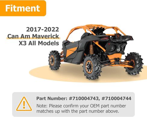 مجموعة المصابيح الخلفية من WeiSen، مصابيح خلفية للفرامل متوافقة مع 2017-2024 Can Am Maverick X3 XDS XRS Turbo R Max (استبدل OEM 710004743، 710004744) in Saudi Arabia