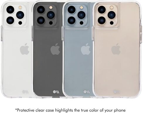 Case-Mate Tough Series iPhone 13 Pro Case Clear [10ft Drop Protection] [Wireless Charging Compatible] Case for Apple iPhone 13 Pro 6.1" - Shockproof Slim Cover with Anti Yellow & Anti Scratch Tech in Saudi Arabia
