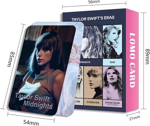 Music Singer Taylor Album Merch 30 Pcs Lomo Cards Singer Photocards for Fan Collections Set Dorm Decor Merchandise Gifts for Teen Girls Women (10 Grids 30 Pieces) in Saudi Arabia