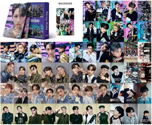 4 عبوات/219 قطعة من بطاقات KPOP Stray Kids Lomo، بطاقات الصور، ألبوم بطاقات المعايدة لجمع الزينة in Kuwait
