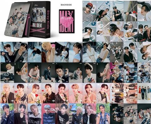 4 عبوات/219 قطعة من بطاقات KPOP Stray Kids Lomo، بطاقات الصور، ألبوم بطاقات المعايدة لجمع الزينة in Kuwait