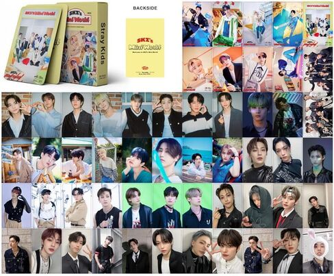 4 عبوات/219 قطعة من بطاقات KPOP Stray Kids Lomo، بطاقات الصور، ألبوم بطاقات المعايدة لجمع الزينة in Kuwait