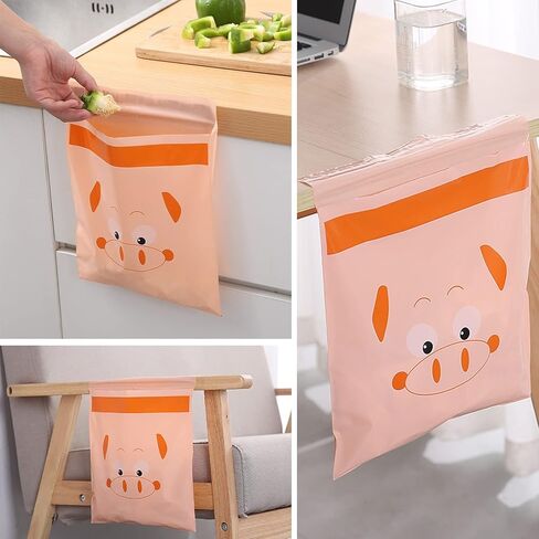 أكياس قمامة السيارة للاستعمال مرة واحدة، 75 قطعة من أكياس قمامة السيارة المقاومة للتسرب، حقيبة قمامة محمولة للسيارة، أكياس قمامة لاصقة جميلة ومتينة للسيارات، مناسبة للسيارة والمطبخ والمكتب in Kuwait