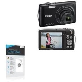 BoxWave Screen Protector Compatible with Nikon Coolpix S3300 - ClearTouch Crystal (2-Pack), HD Film Skin - Shields from Scratches