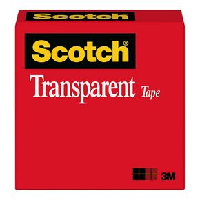 Scotch Transparent Tape, 3/4 in x 2592 in, 3-Inch Core, 1 Box/pack (600)