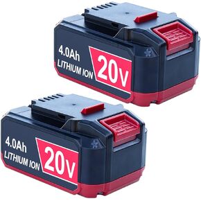 DTK Replacement for Bauer 20V Battery 4.0Ah Capacity Lithium-Ion Batteries 2 Packs