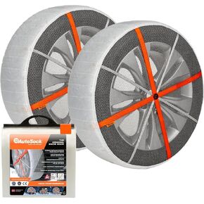 600 - Snow Socks for Compact & MicroCars - Easy to Use Tire Chains Alternative (Pack of 2)