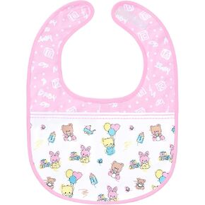 Littleforbig Cotton Waterproof Babydoll Printed Adult Bib with Adjustable Velcro Closure - Baby Cuties Adult Bib