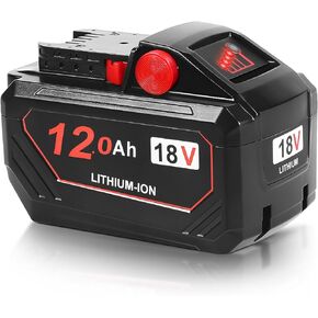 12.0Ah 18V Replacement for Milwaukee M-18 Battery High Capacity