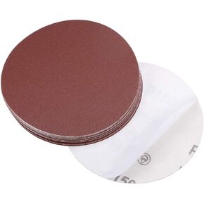 uxcell 5-Inch PSA Sanding Disc Aluminum Oxide Adhesive Back Sandpaper 40 Grit 20 Pcs