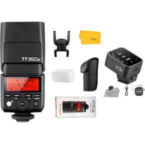 GODOX TT350N Flash for Nikon Camera, 2.4G Wireless TTL Flash 1/8000s HSS Speedlight with Godox X3N X3-N TTL Wireless Flash Trigger for Nikon Camera