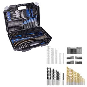 COMOWARE 246Pcs Drill Bit Set Combo with 100Pcs Drill and Driver Bit Set