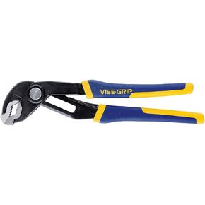 IRWIN VISE-GRIP Tools GrooveLock Pliers, V Jaw, 6-inch (4935351), Black, Blue Yellow, Silver, 6"